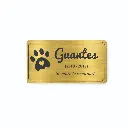 Placa Funeraria Para Mascota 12x6 Cm