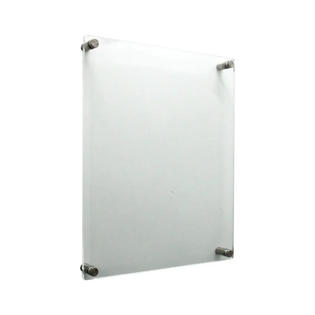 Porta Documento de Pared en Acrilico con Soportes (25x18cm) 